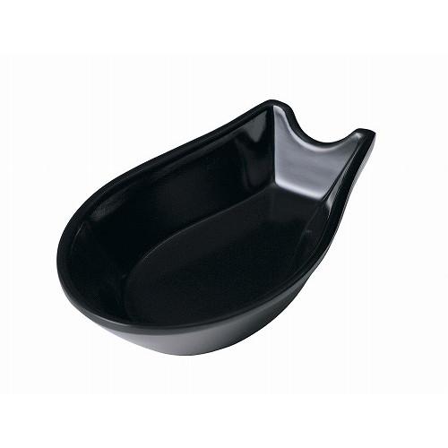 メラミン レンゲ受皿 小 黒 C-80 代引不可