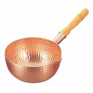 純銅製 山菜鍋 33cm 木蓋付き(燕三条製 銅製 銅鍋 銅製品 純銅 銅 鍋