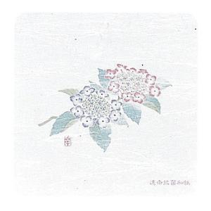 和風コースター 四季 角型 50枚入 WCO-K5 あじさい 代引不可