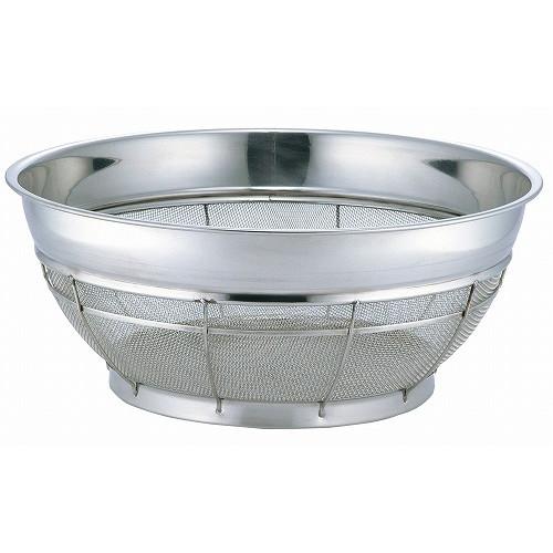 BK 18-8 浅型ザル 荒目 50cm 6.5メッシュ 代引不可