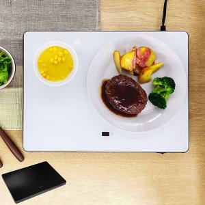 THERMO ビュッフェプレート ネオ プレートに置くだけ 料理 保温 鍋 お弁当 ROOMMATE RM-208H ブラック ホワイト 保温プレート 電気保温プレート｜recommendo