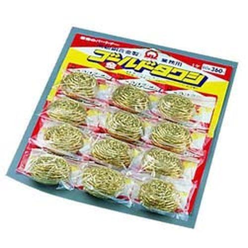 遠藤商事 SA真鍮ゴールドタワシ(12個台紙付) 80ｇ JTW05080