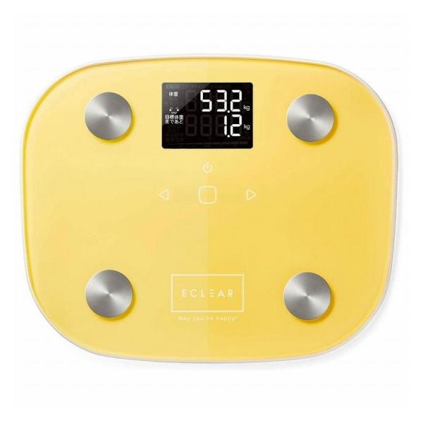 エレコム エレコム 体組成計 体重計 ヘルスメーター デジタル表示 コンパクト おしゃれ かわいい ...