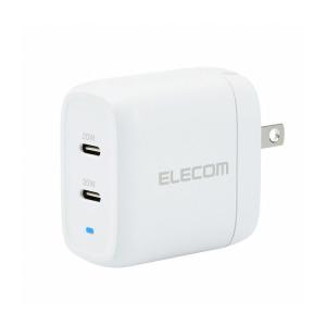 AC充電器 USBコンセント Type-Cポート×2 合計40W 小型 軽量 ホワイト エレコム ELECOM 代引不可｜recommendo