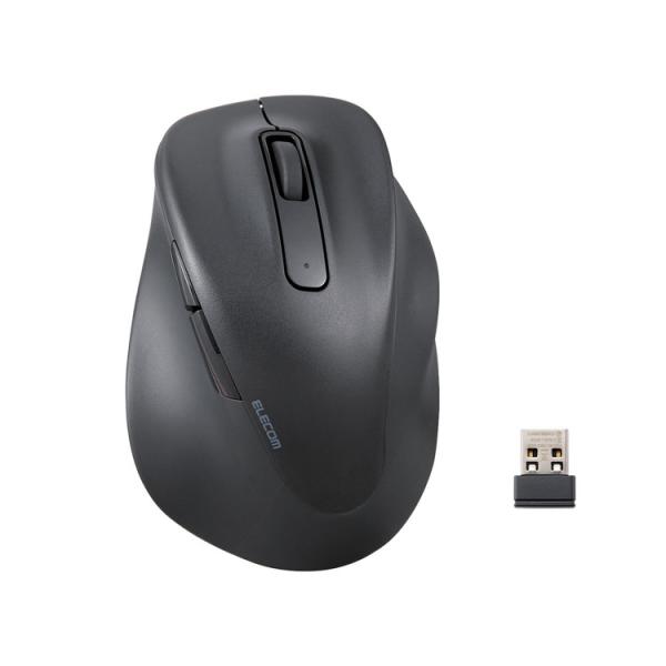 エレコム ELECOM ワイヤレス マウス 静音 無線 2.4GHz 5ボタン 右手専用 Windo...