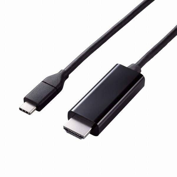 エレコム ELECOM USB Type-C to HDMI 変換 ケーブル 1m やわらか Win...
