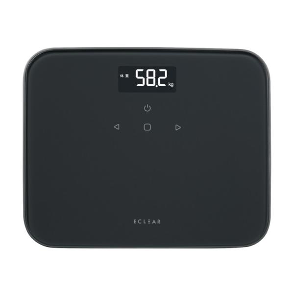 エレコム ELECOM 体重計 ヘルスメーター 乗るだけ 自動認識機能付 100g単位 体重 前回体...