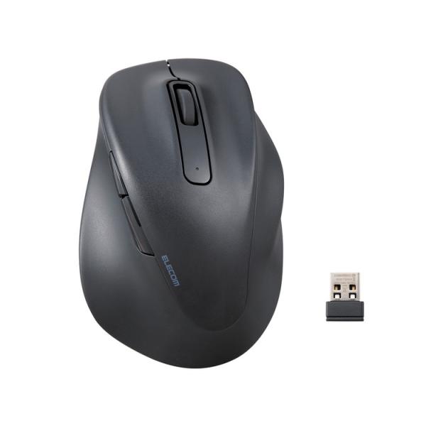 エレコム ELECOM ワイヤレス マウス 静音 無線 2.4GHz 5ボタン 右手専用 Windo...