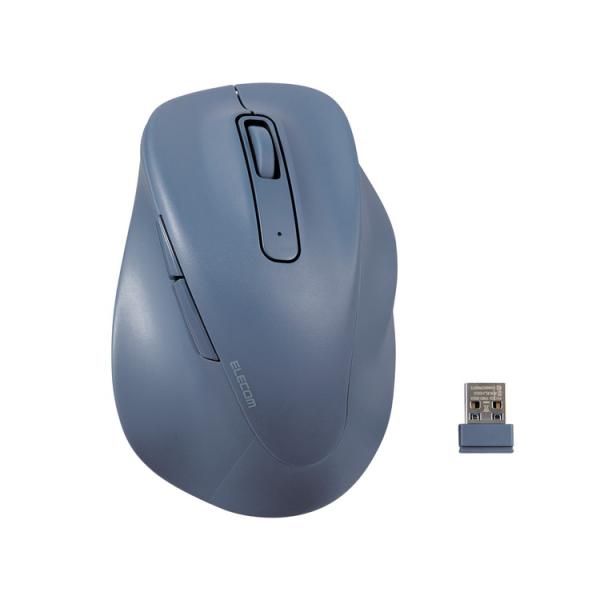 エレコム ELECOM ワイヤレス マウス 静音 無線 2.4GHz 5ボタン 右手専用 Windo...