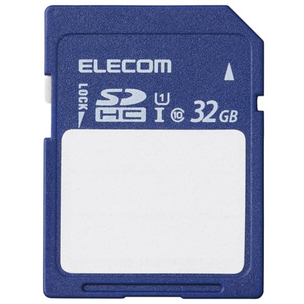 エレコム ELECOM SDカード SDHC 32GB Class10 UHS-I U1 80MB/...