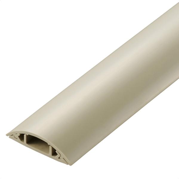 エレコム 配線カバー 床用 モール 長さ1m × 幅45mm R形状 センターφ6mm以下 両サイド...