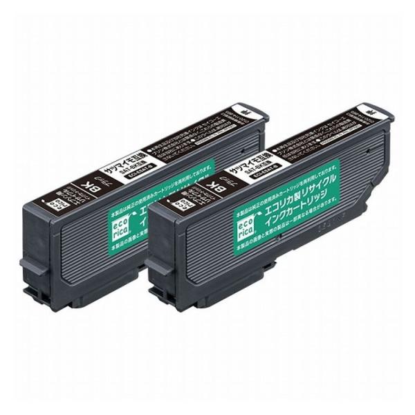 SAT-BK互換 エコリカ リサイクルインク エプソン EPSON ブラック 2色パック ECI-E...
