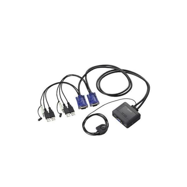 エレコム USB⇔USBパソコン切替器 オーディオ切替 KVM-KUS 代引不可