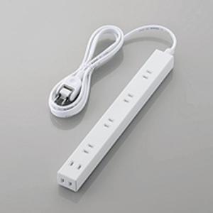 エレコム スリムタップ ほこり防止シャッター付き 雷ガード内蔵 T-NSLK-2620WH 代引不可
