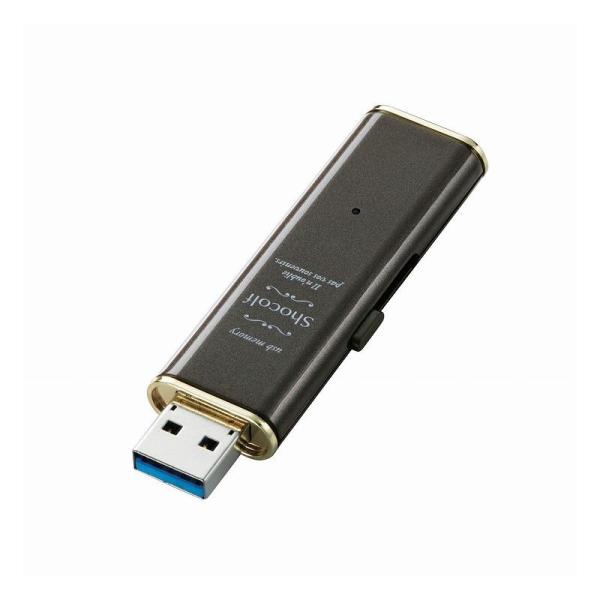 エレコム ELECOM USBメモリ USB3.1 Gen1 スライド式 32GB Shocolf ...