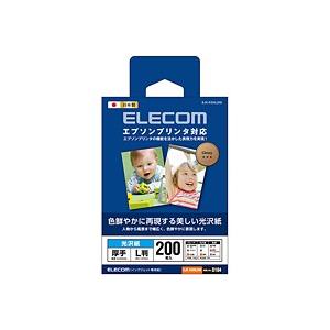 [ELECOM(エレコム)] エプソンプリンタ対応光沢紙(L判／200枚) EJK-EGNL200 ...