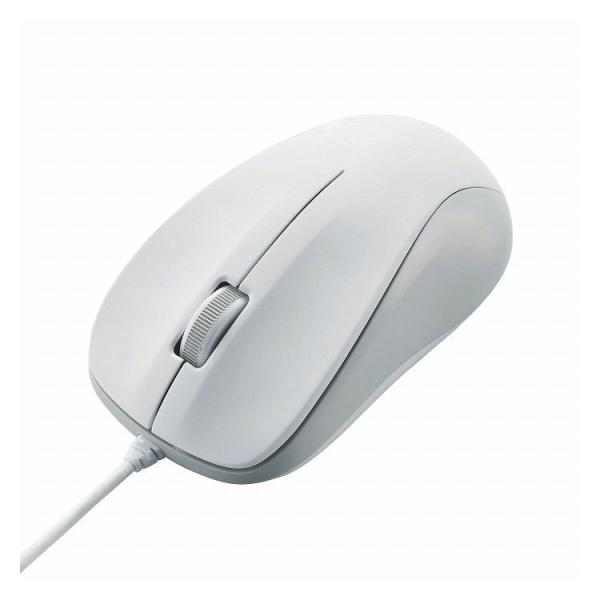 エレコム 有線マウス 3ボタン USB接続 Mサイズ 光学式 EU RoSH指令準拠 ホワイト白 M...