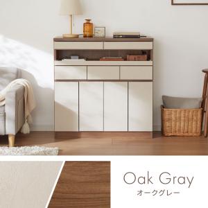 日本製 完成品 北欧 木製 キャビネット 幅9...の詳細画像3