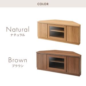 北欧 コーナーテレビ台 幅110cm 高さ44...の詳細画像1