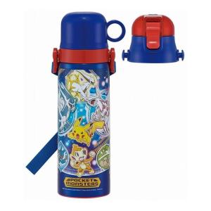 スケーター 超軽量 2WAY ステンレス 水筒 直飲み&コップ飲み 570ml ポケモン22 SKDC6 ボトル ドリンク 子供 キッズ キャラ キャラクター