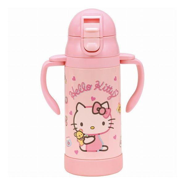 スケーター 保冷専用 ステンレス ストローマグ ベビーマグ 水筒 350ml ハローキティぬいぐるみ...