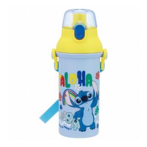 ディズニー Disney スティッチ 水筒 ボトル キッズ ワンタッチ プラスチック 直飲み 子供 かわいい 480ml PSB5SAN キャラクター スケーター skater