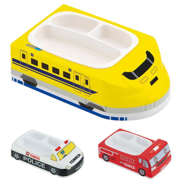 スケーター トミカ・プラレール ランチプレート ドクターイエロー 消防車 パトカー 電車 新幹線 車...