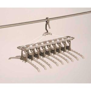 アルミのびのび9連ガー TA-8 機能性ハンガー ハンガー ハンガーラック 洗濯用品 日用品 簡単 折り畳み 伸縮 室内干し 洗濯物干し