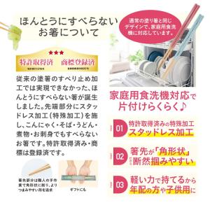ほんとうにすべらないお箸 23cm 21cm ...の詳細画像1