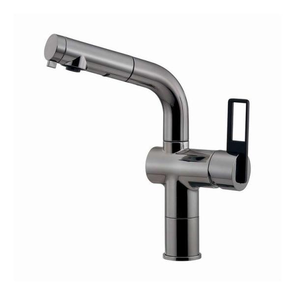 184425BDSシングルレバ引出混合栓DSL カクダイ 184-425B-DS 代引不可