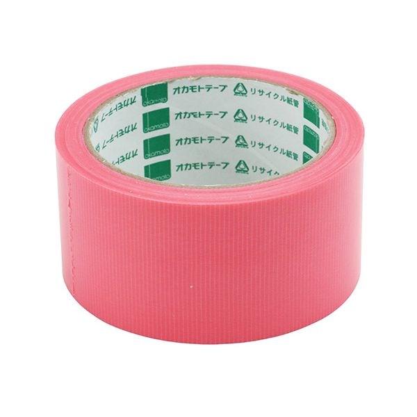 単品5個セット オカモト PETクロス養生用テープ桃色 No418 50mmX25m 養生テープ 補...