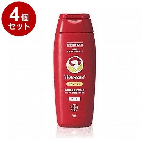 4個セット バイエル薬品 ヒノケア デイリーケア スキンケアシャンプー 犬猫用 200ml