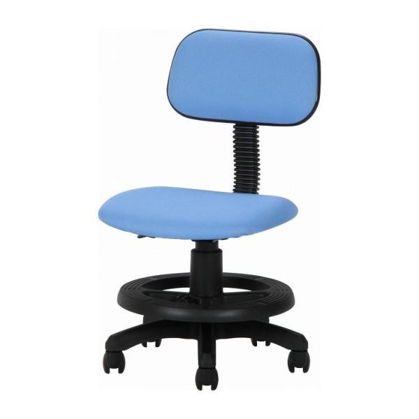 学童チェアー ブルー 幅45×奥行47×高さ76~87cm スチール ウレタンフォーム ポリエステル...