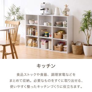 カラーボックス 3段 可動棚 A4 テレビ台 ...の詳細画像4