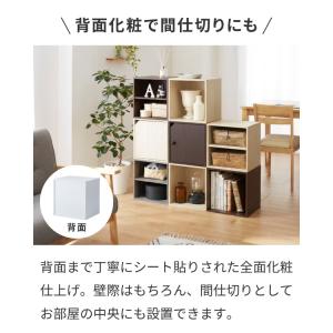 アイデア∞の自由な収納 キューブボックス 扉 ...の詳細画像4