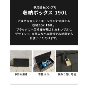収納ボックス 190L 収納庫 取っ手付き 玄...の詳細画像1