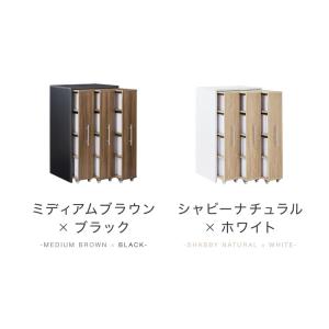 本棚 スライド スリム 3列 ハーフタイプ 大...の詳細画像2