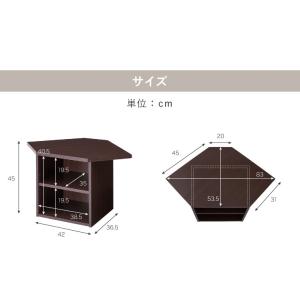 コーナーテレビ台3点セット 高さ45cm テレ...の詳細画像1