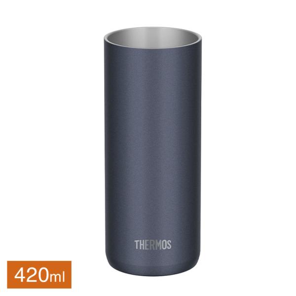 THERMOS サーモス 真空断熱タンブラー JDW-420C メタリックブラック 食洗機対応