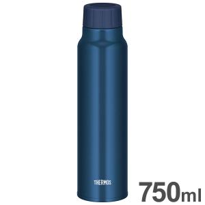 THERMOS サーモス 水筒 保冷炭酸飲料ボトル 750ml 0.75L FJK-750 NVY ネイビー 炭酸ボトル アウトドア レジャー キャンプ 遠足｜recommendo