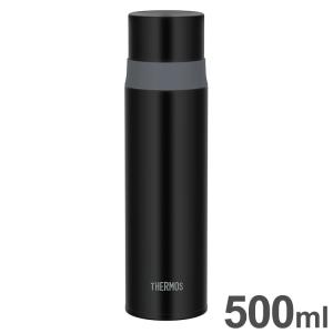 THERMOS サーモス ステンレスボトル 500ml 0.5L FFM-502 STB ストーンブラック コップタイプ 軽量スリム モノトーン｜recommendo