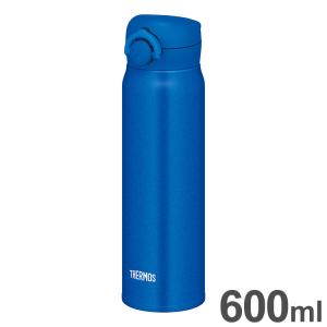 THERMOS サーモス 真空断熱ケータイマグ 600ml JNR-603 MTB メタリックブルー 外して洗える飲み口 ワンタッチ 丸洗いOK ステンレス魔法びん｜recommendo