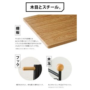 ハンガーラック 棚付き ディスプレイ キャスタ...の詳細画像4