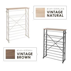魅せるシューズラック 幅75cm 5段 スリム...の詳細画像2