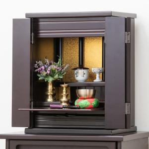 仏壇 上置仏壇 23号 透かし彫り上置き仏壇 スライド式仏具棚 仏具 紫檀