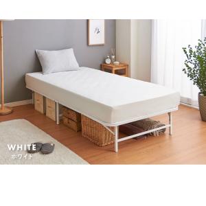 ベッド 収納式 折りたたみパイプベッド シング...の詳細画像1