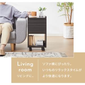 職人が作るスリムワゴンチェスト キャスター付き...の詳細画像3