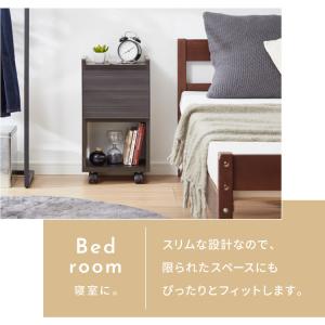 職人が作るスリムワゴンチェスト キャスター付き...の詳細画像5