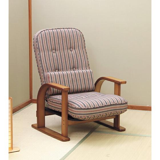 中居木工 高座椅子 日本製 ゆったり座れる 天然木 リクライニング高座椅子 リクライニングチェア 座...