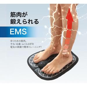 EMSフットトレーニングマット ブラック 筋肉...の詳細画像1